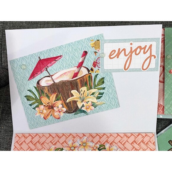 Tropical Oasis 8 Card Set / Limited Quantity Made / All Occasion Cards / - Picture 8 of 10